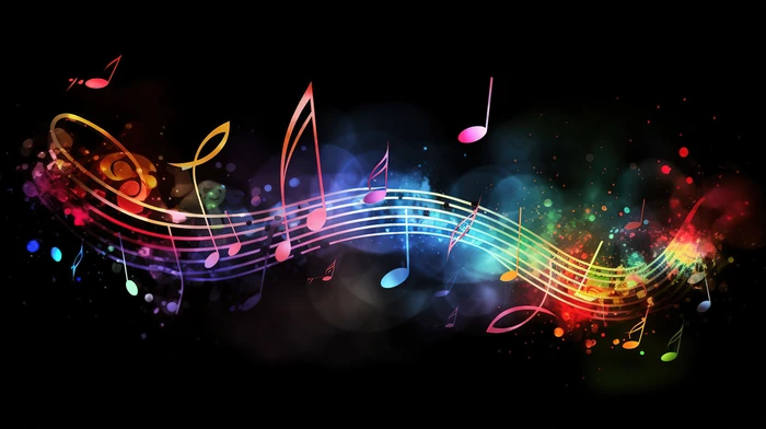 Music notes background
